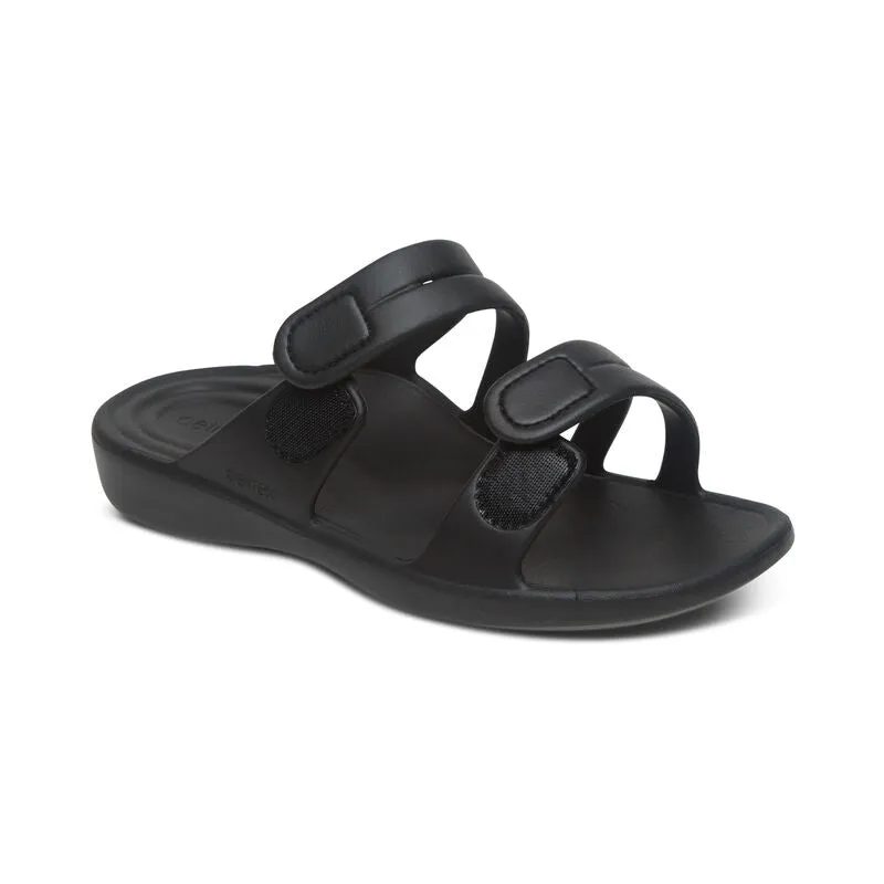 Aetrex Women's Janet Sport Slide Black