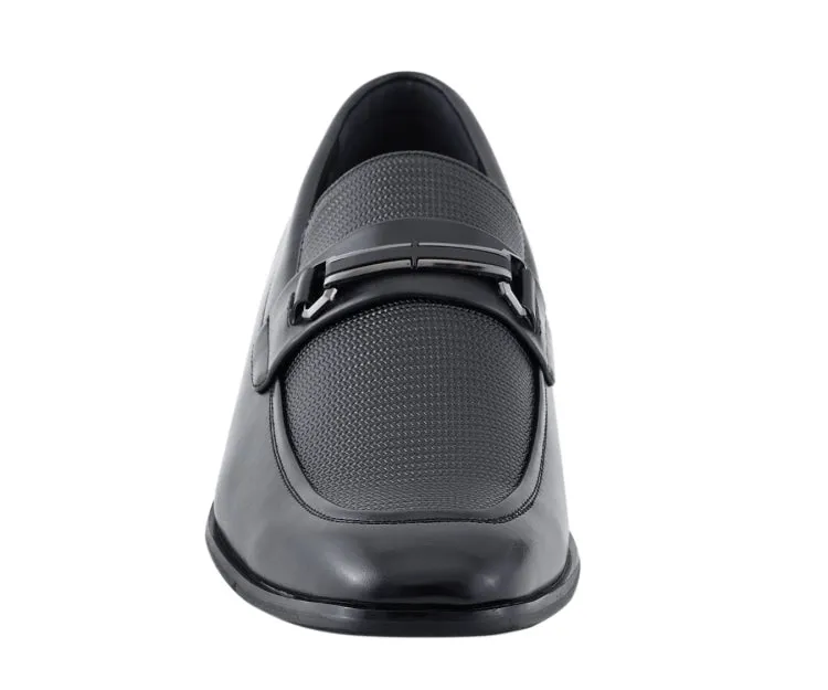 Amali Gerald Black Men’s Slip On Loafers Rubber Sole