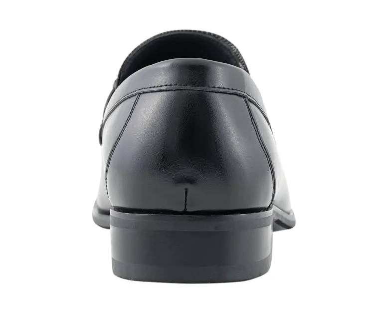 Amali Gerald Black Men’s Slip On Loafers Rubber Sole