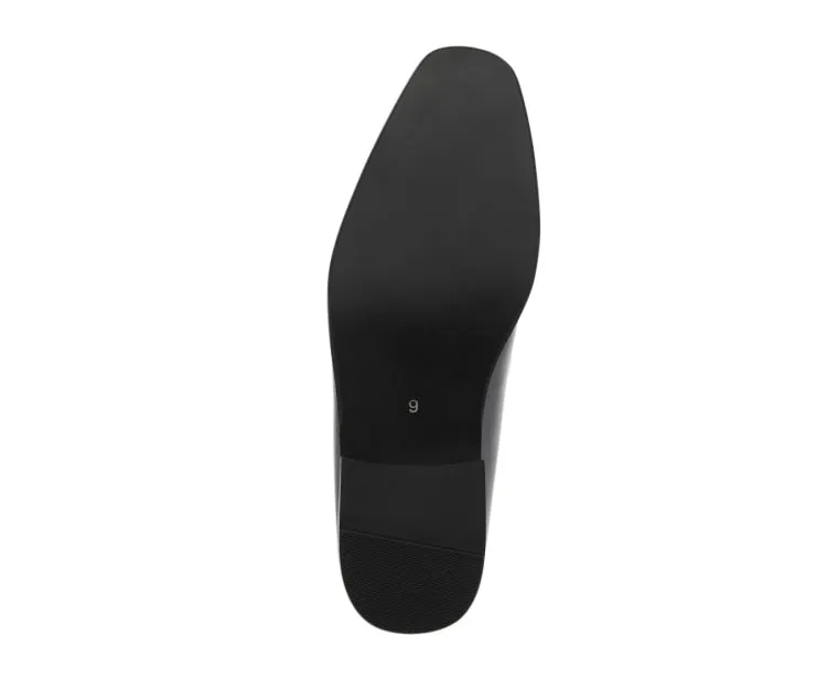 Amali Gerald Black Men’s Slip On Loafers Rubber Sole