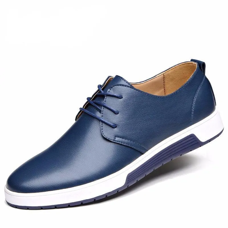 Angelo Ricci™ Casual Leather Comfortable Flat Shoes
