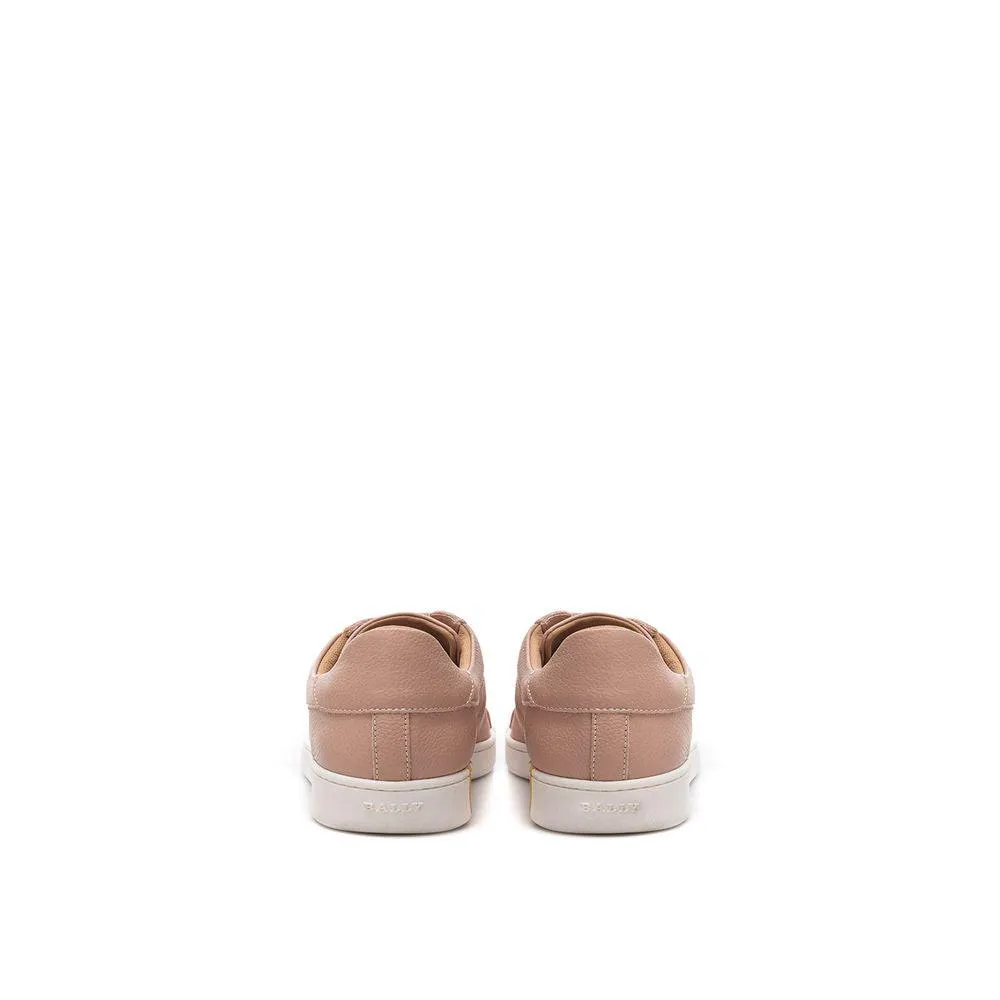 Bally Elegant Pink Bomuld Leather Sneakers