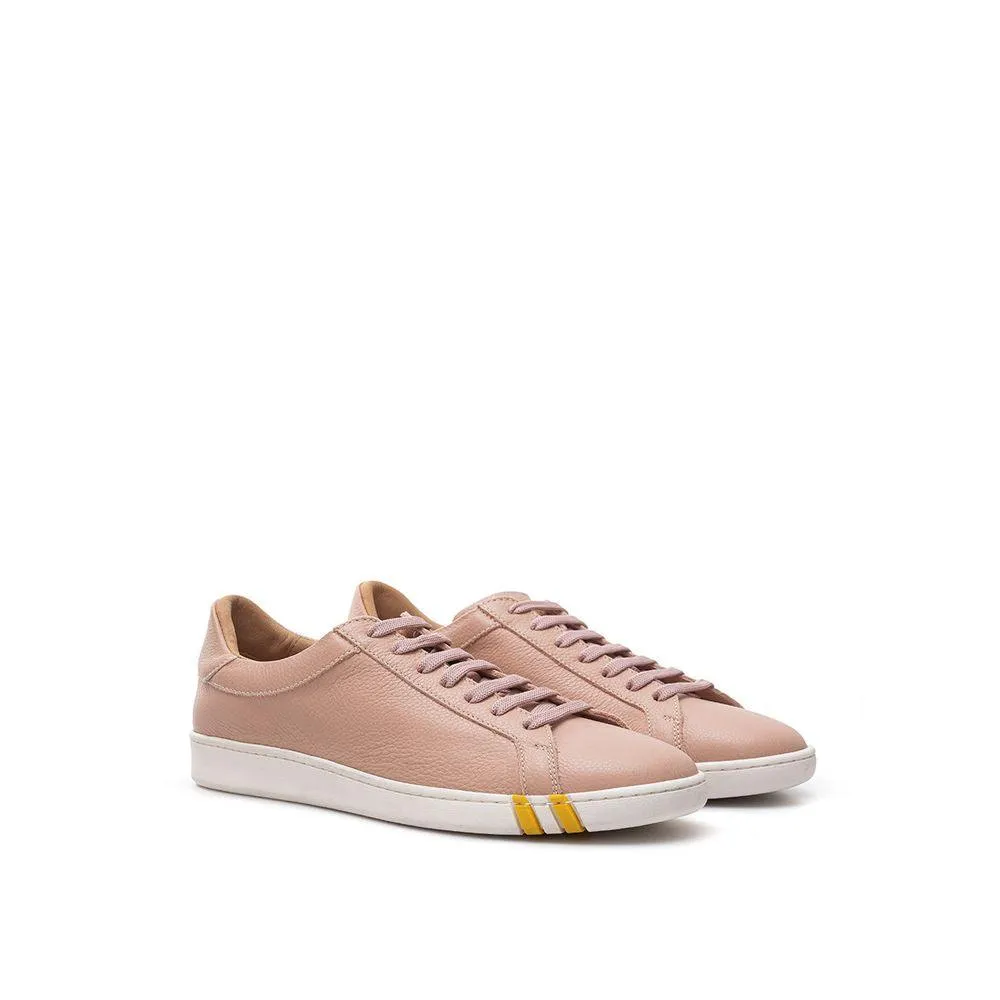 Bally Elegant Pink Bomuld Leather Sneakers