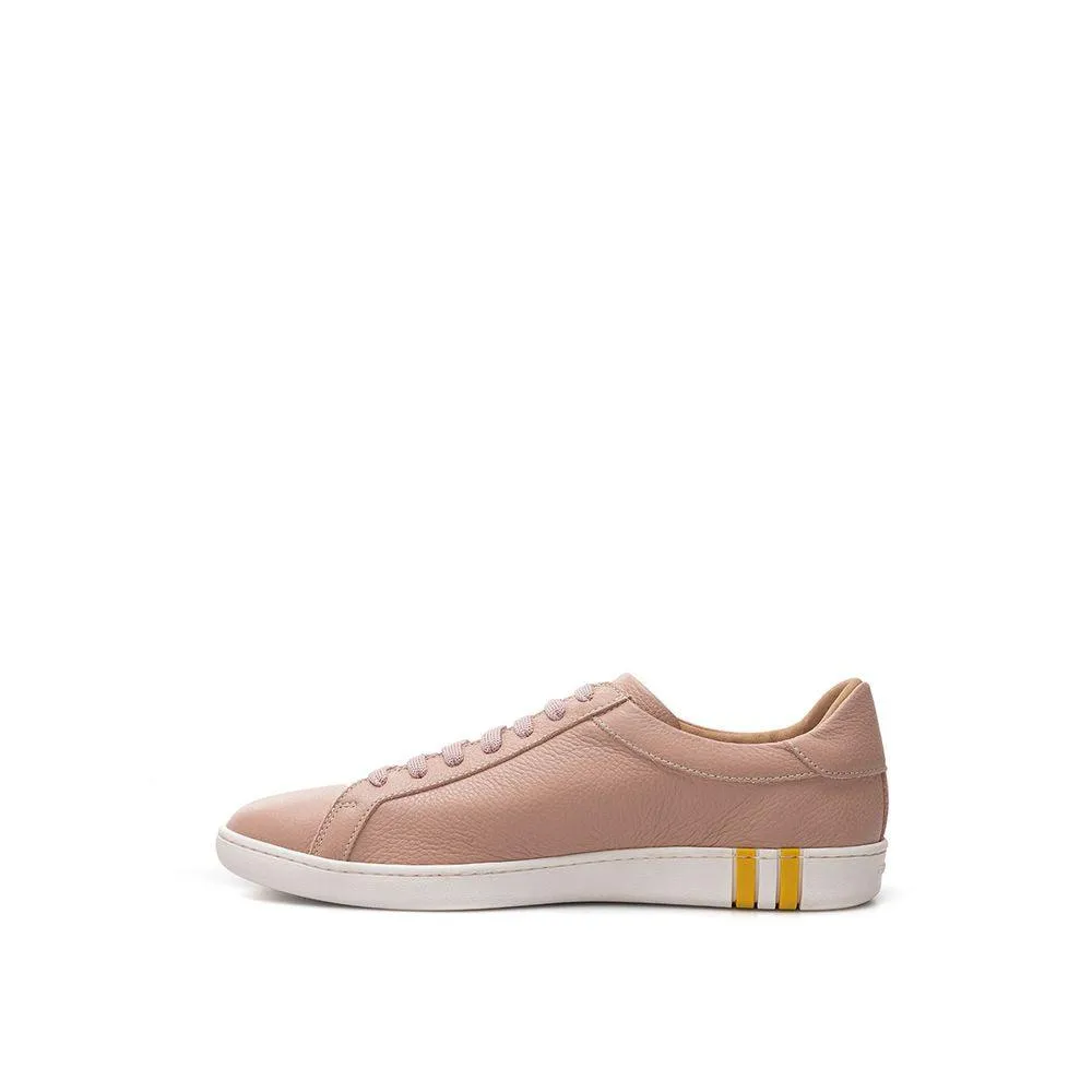Bally Elegant Pink Bomuld Leather Sneakers