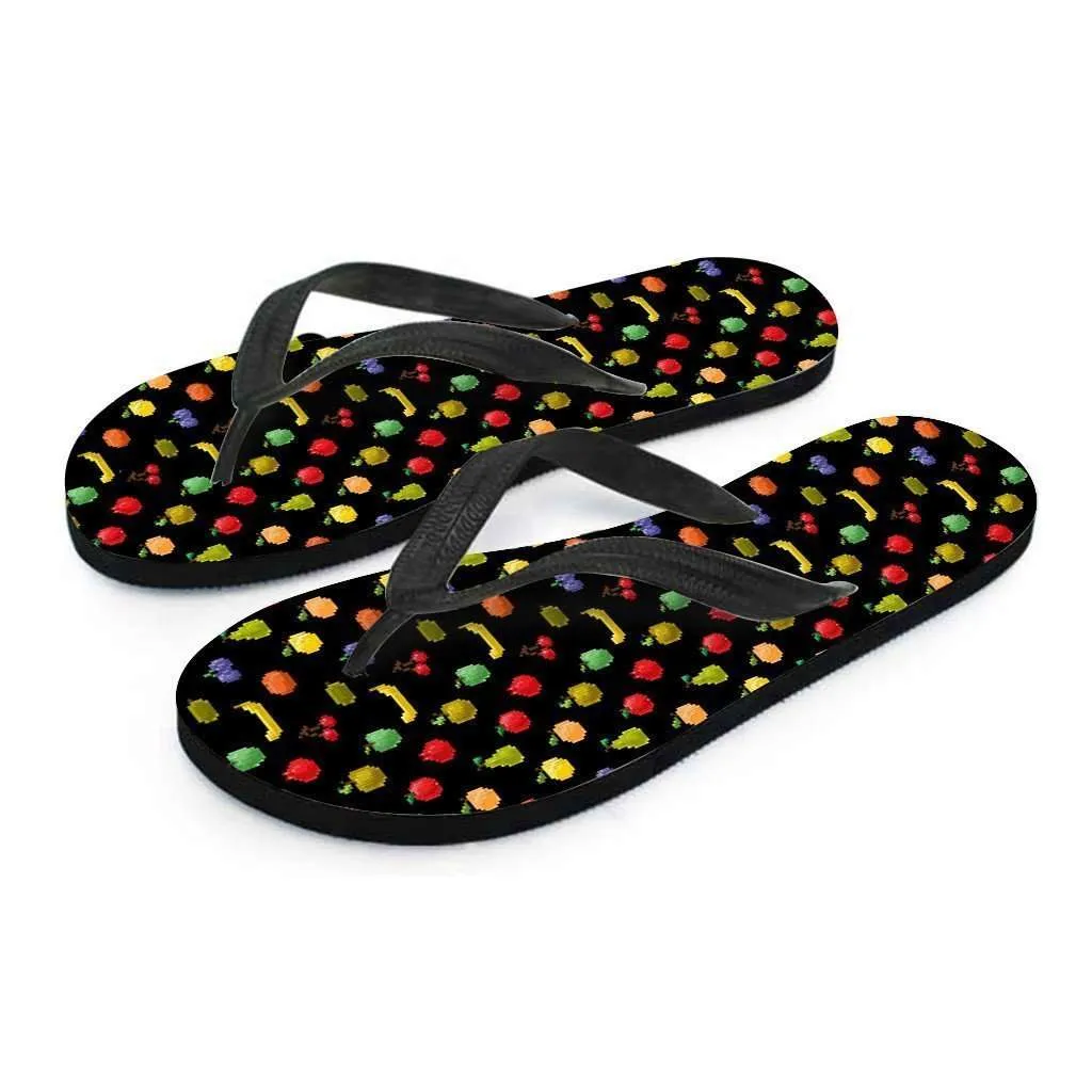 Bitmap Fruit Flip Flops