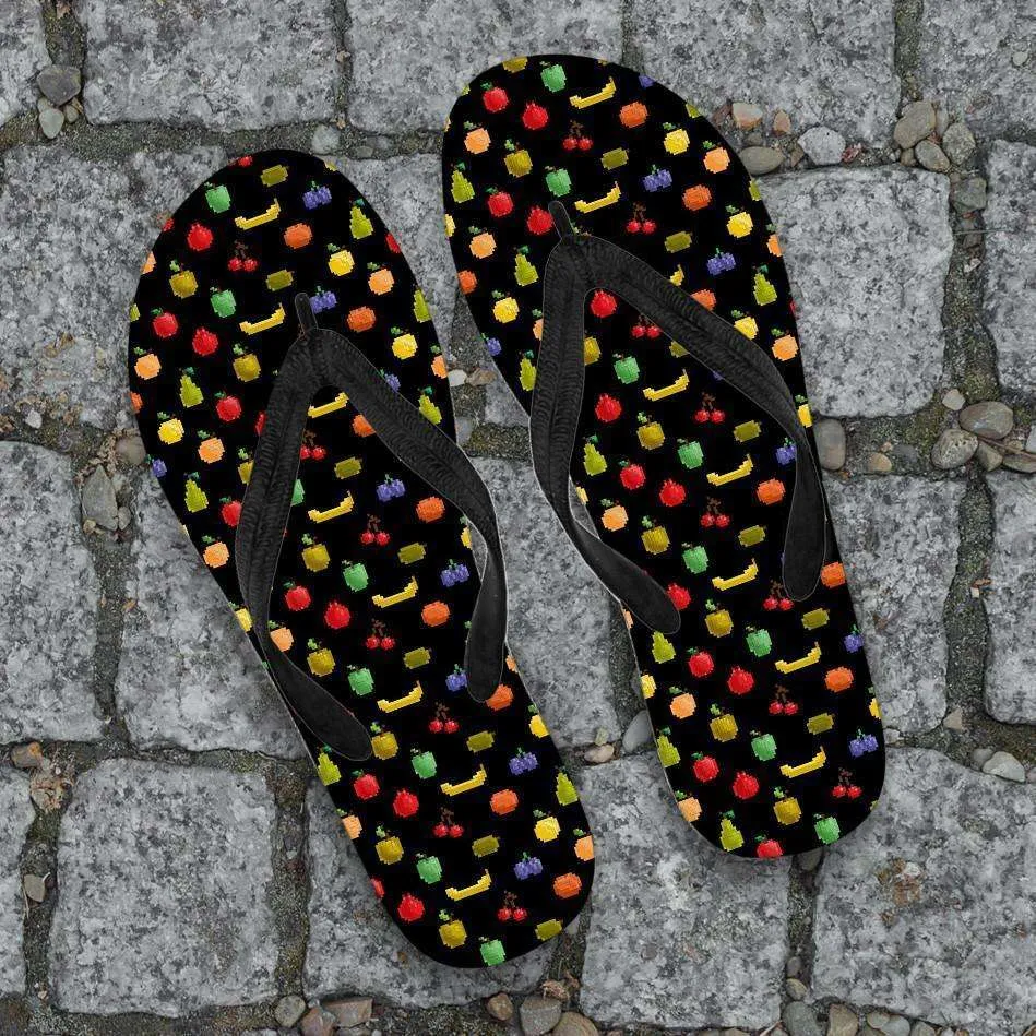Bitmap Fruit Flip Flops