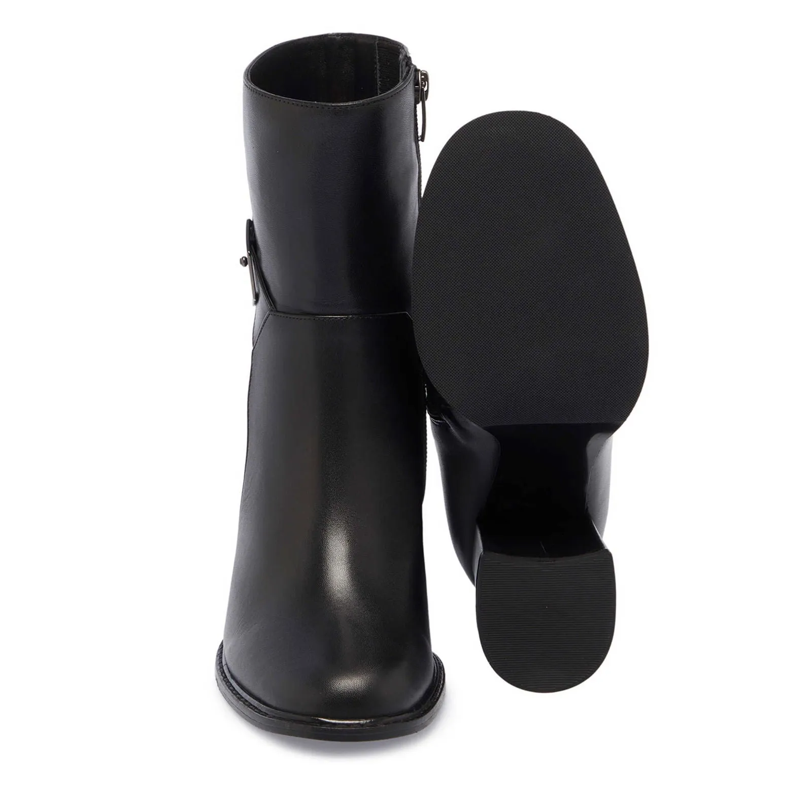 Black Leather Women's Classic Boot - SCB-B67710