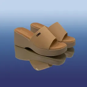 Blossom Tan Wedge Mules