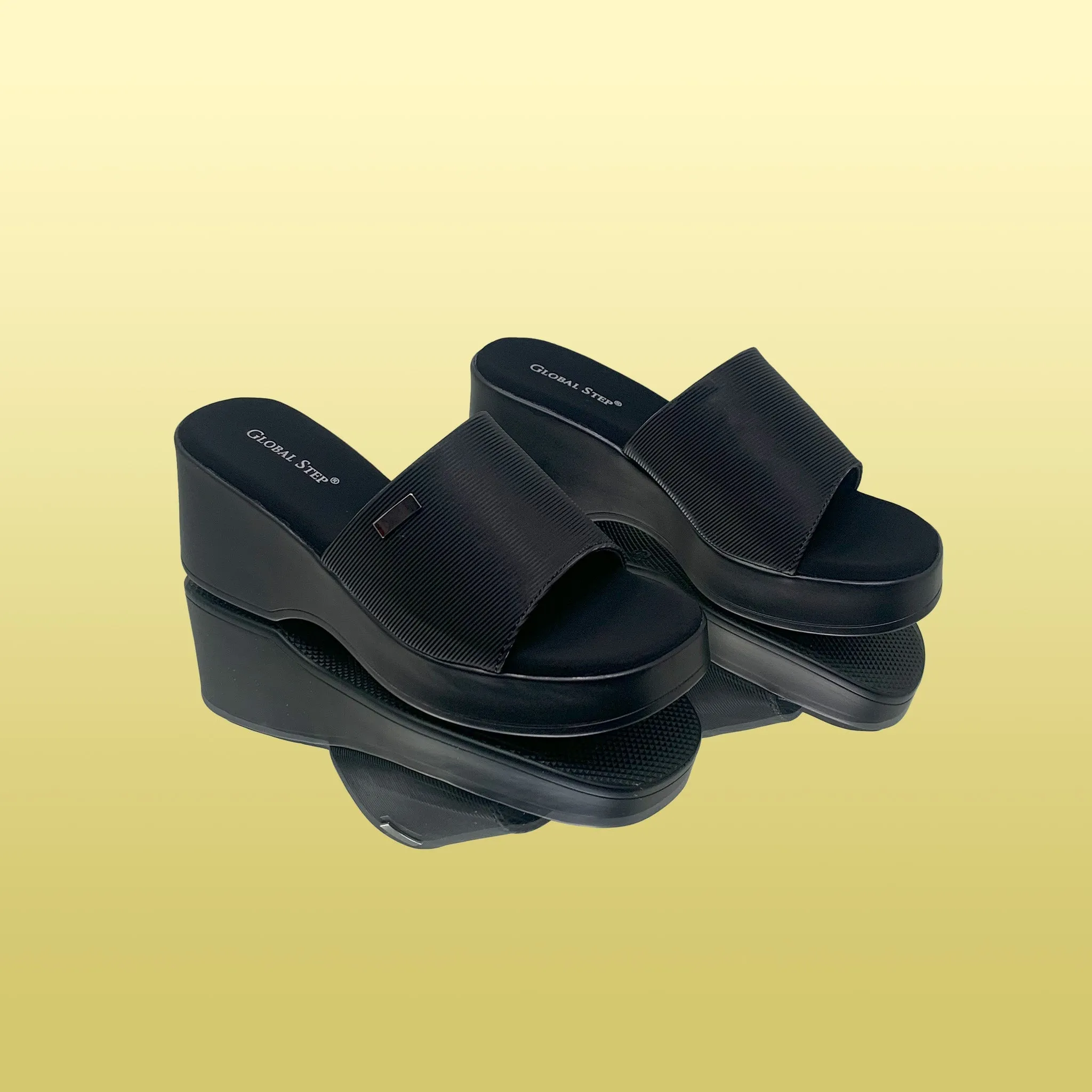 Blossom Wedge Mules