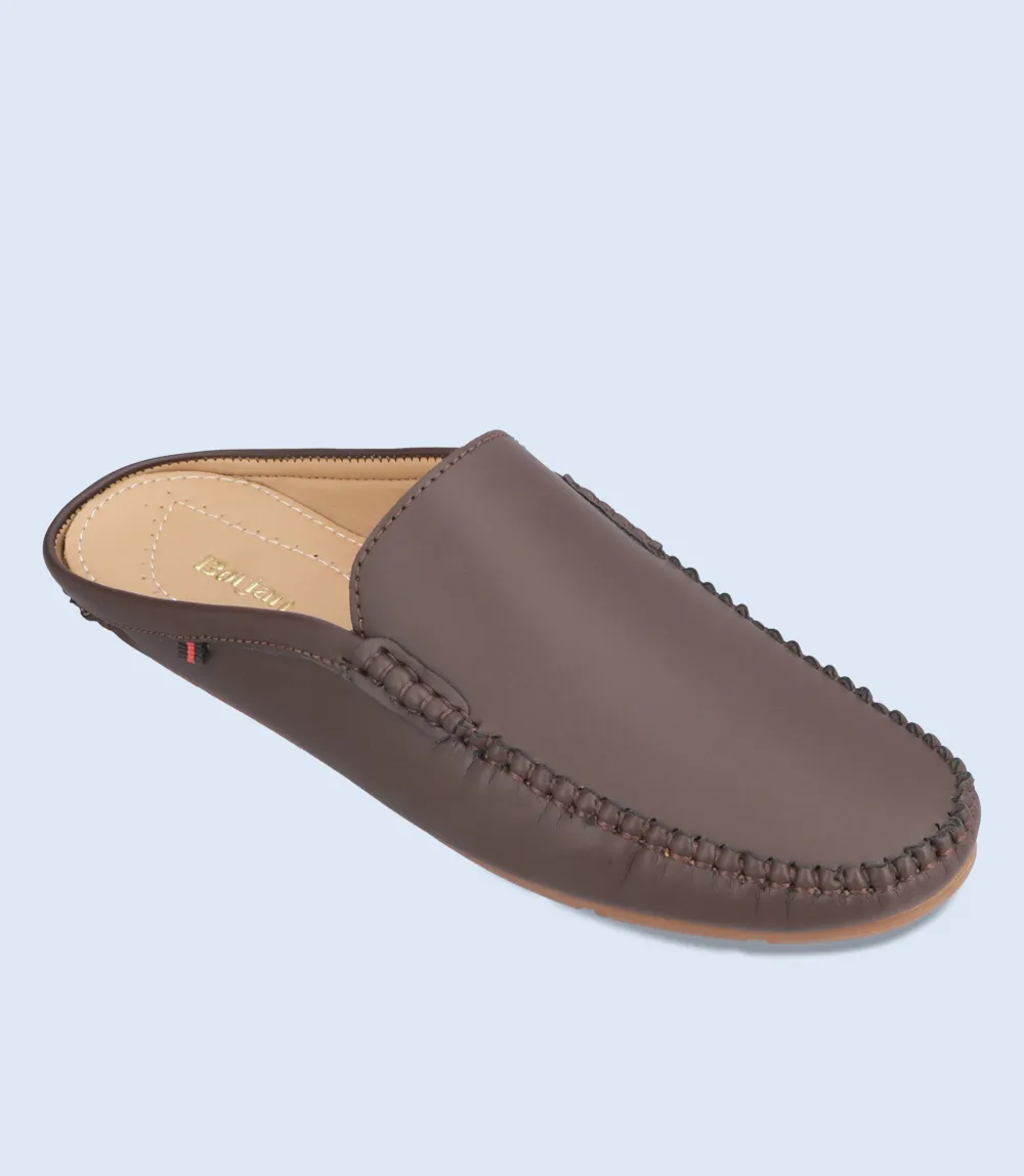 BM6682-COFFEE-Men Mules
