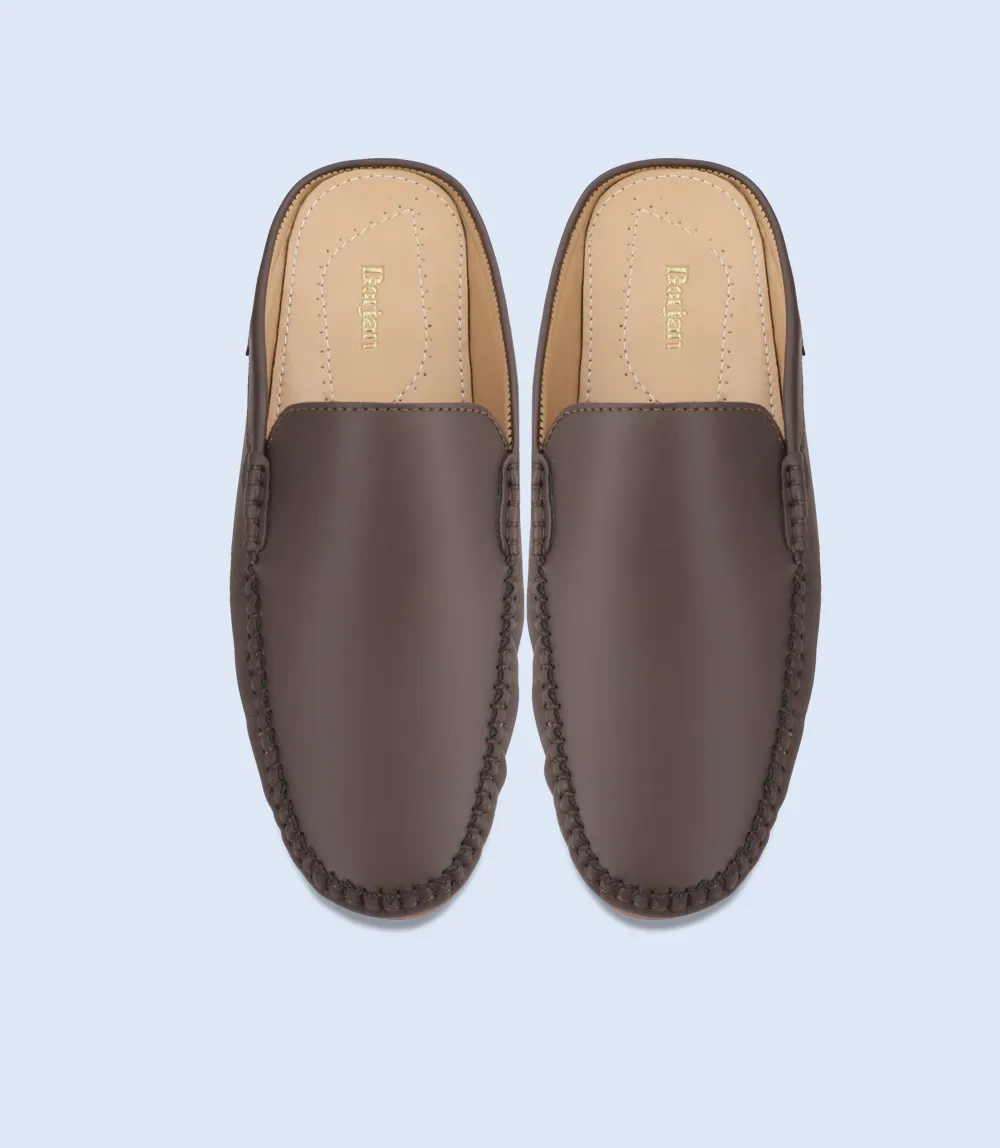 BM6682-COFFEE-Men Mules