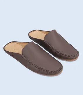 BM6682-COFFEE-Men Mules