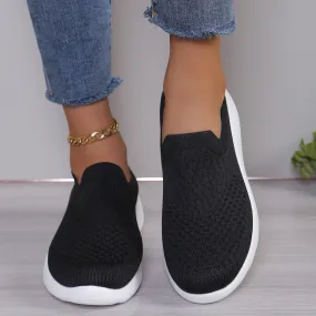 Breathable Round Toe Mesh Sip-On