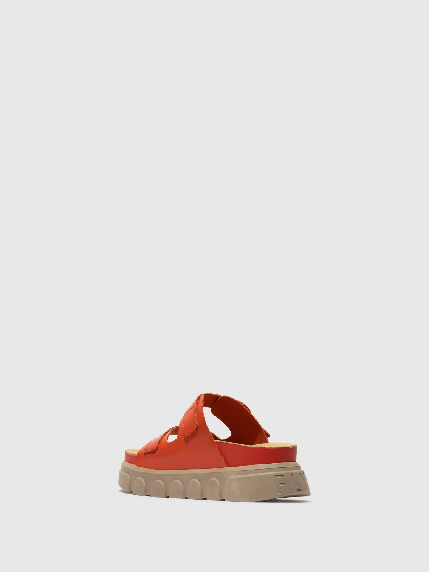 Buckle Mules CIDE946FLY SCARLET