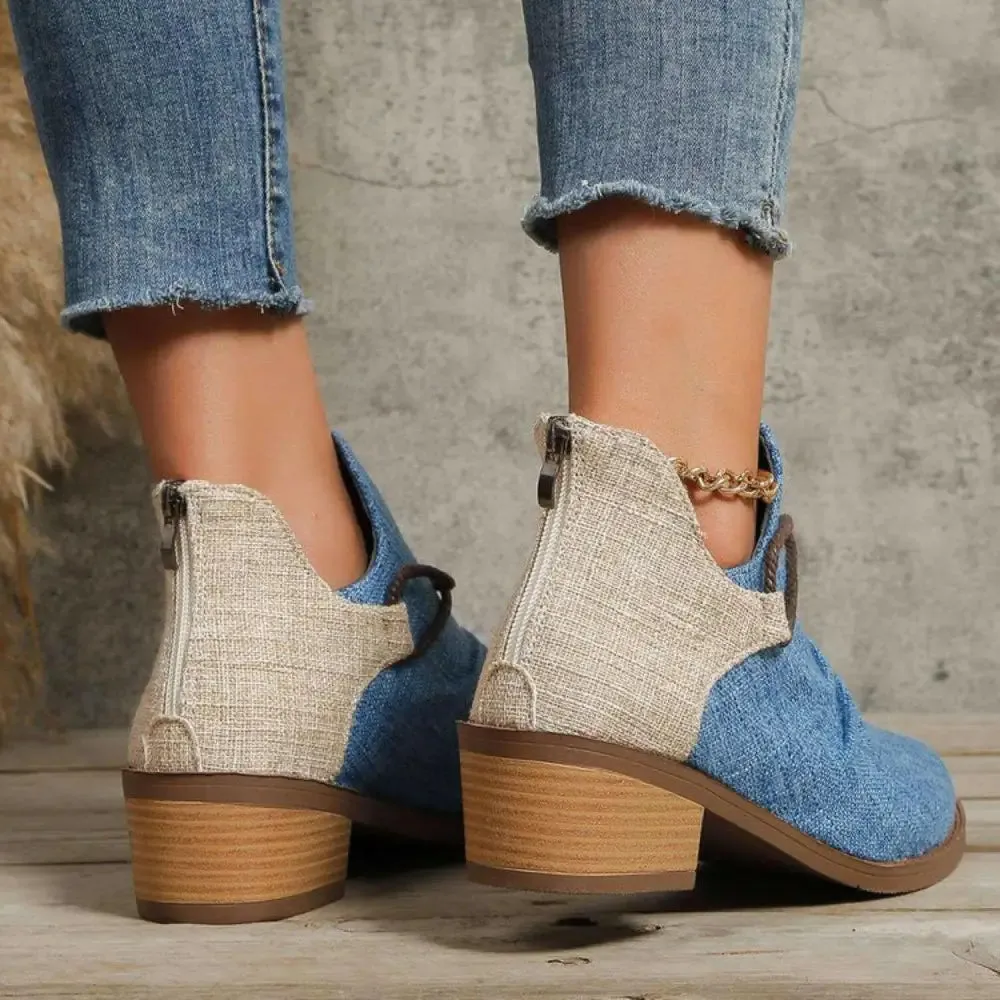 Chic Canvas Low Heels for Women in Timeless Luxury Fashion