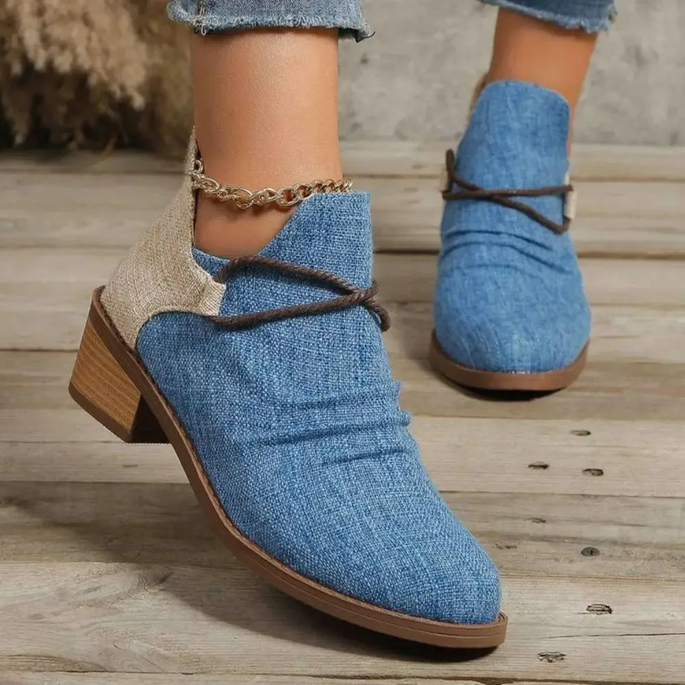 Chic Canvas Low Heels for Women in Timeless Luxury Fashion