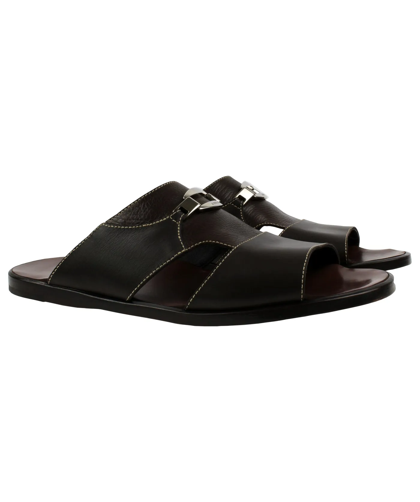 Classic Calf and Printed Lama Leather Sandals
