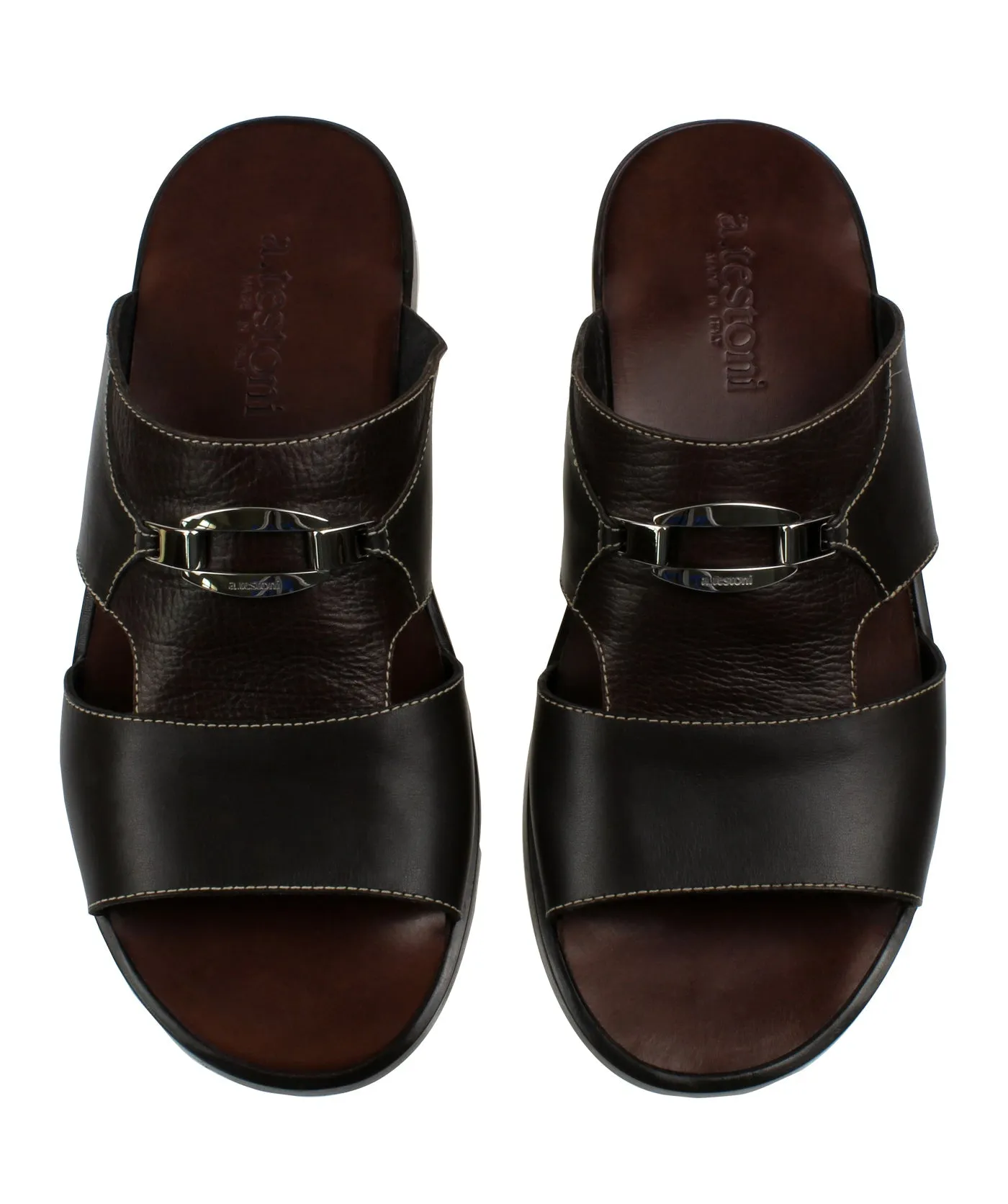 Classic Calf and Printed Lama Leather Sandals