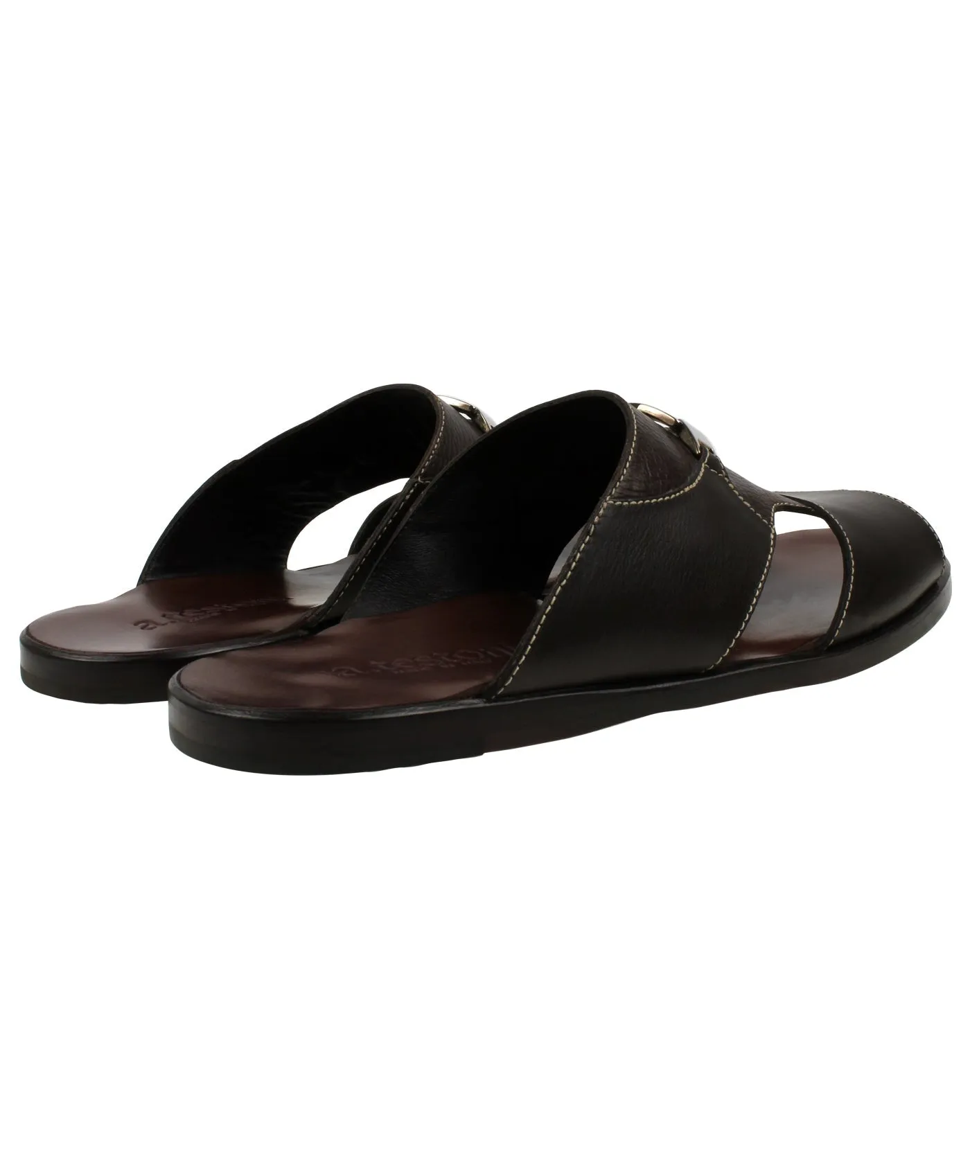 Classic Calf and Printed Lama Leather Sandals
