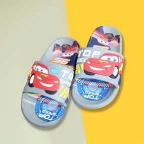 CN Mcqueen Car Top Speed Grey Slippers 11257