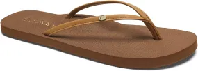 Cobian Nias Bounce Comfortable Beach Flip Flop Skinny Strap Sandals for Women, Tan, 10