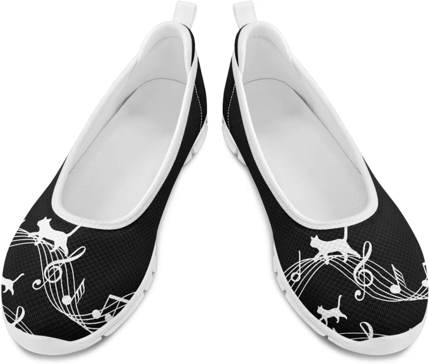 Coloranimal Loafers for Women Casual Flats Athletic Shoes Mesh Flats Fashion Womens Walking Shoes Breathable Travel Shoes