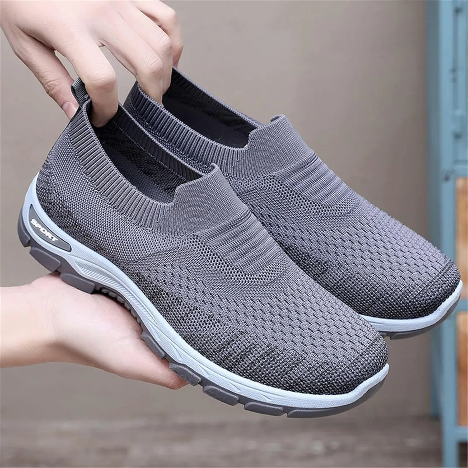 Comfortorthowear Shoes for Women Breathable Flying Woven Comfortable Orthopedic Sneakers with Arch Support