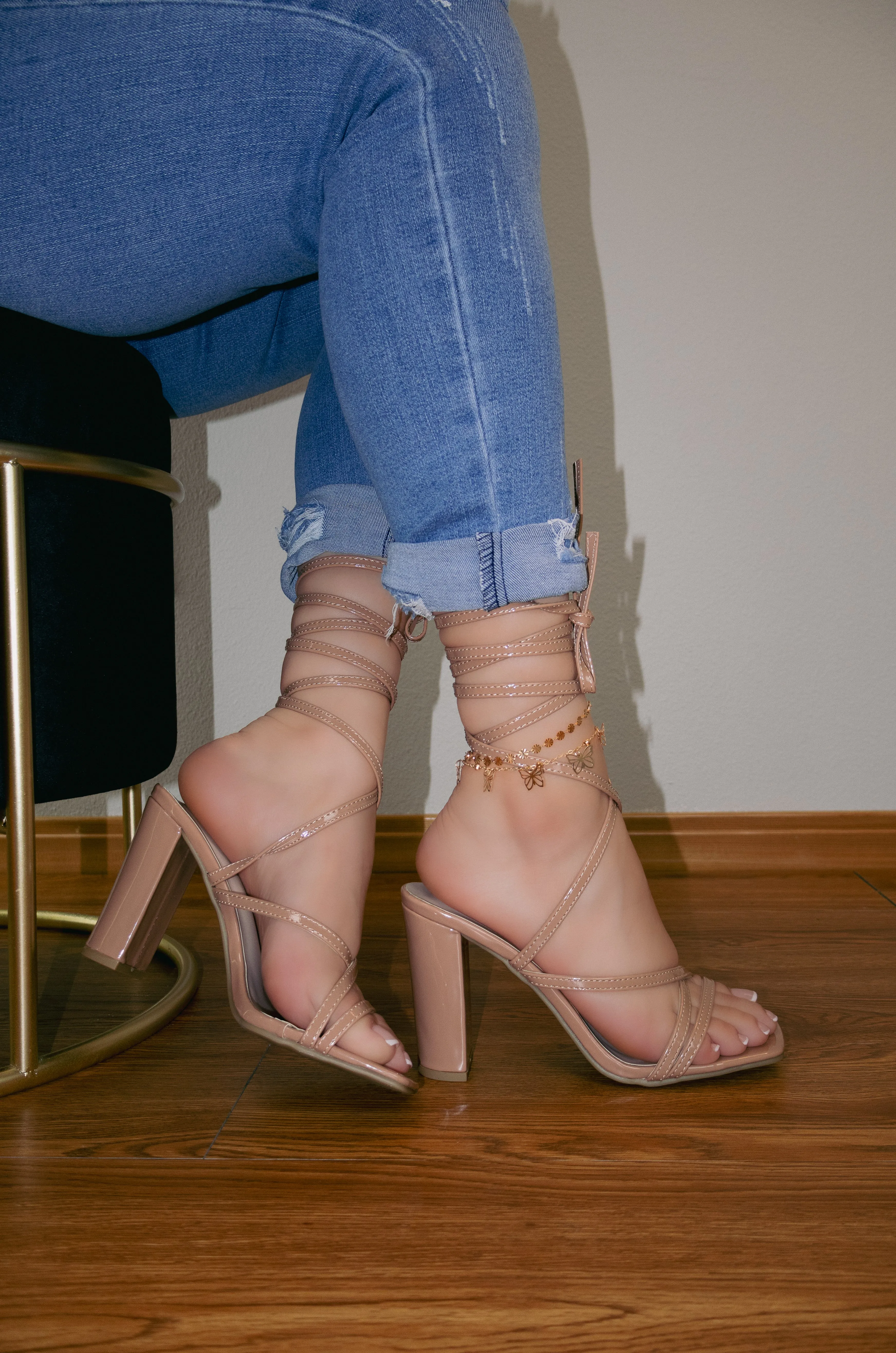 Dakota - Square Toe Lace-Up High Heels, Single Sole Design, Elegant Party Footwear, Chic & Timeless for Evening Events