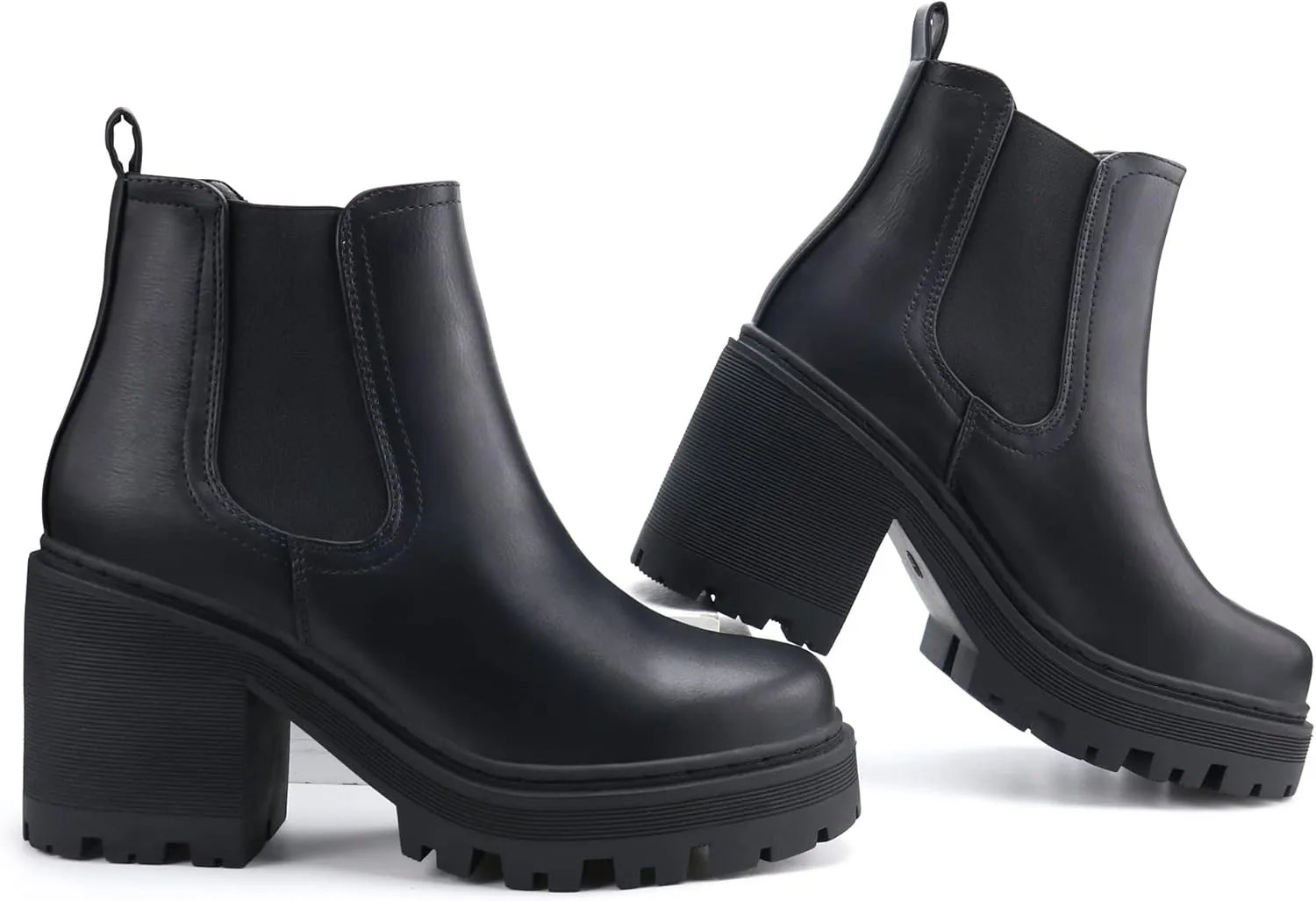 firelli Women Fashion Chelsea Boots Platform Boots Classic Ankle Booties