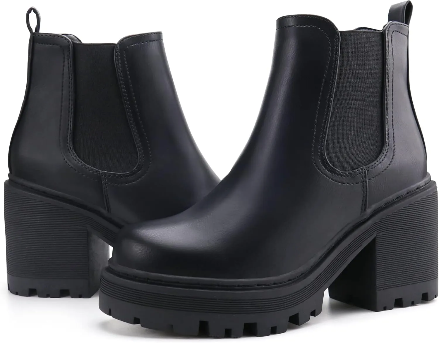 firelli Women Fashion Chelsea Boots Platform Boots Classic Ankle Booties