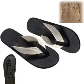 Hidden Shaped Flops, Hidden Pencil Flip Flops Funny Print Flip Flops for Women Men,Summer Beach Comfort Quick-Dry Non Slip Sandal, Black