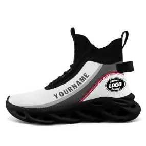 Holiday Gifts,Personalized Stylish Sneakers, Custom Mesh Shoes, Glow at Night Sport Shoes, Gift for Event, Company and Team