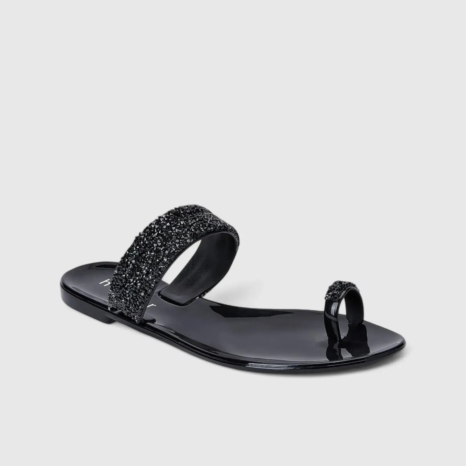 Holster Claudia Flat Bling Sandal Black HST398