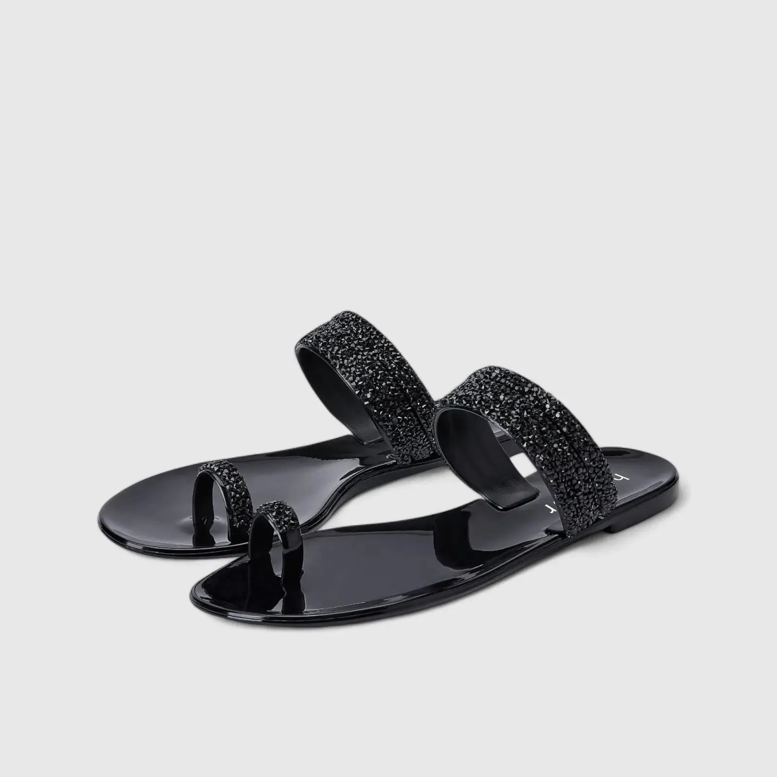 Holster Claudia Flat Bling Sandal Black HST398