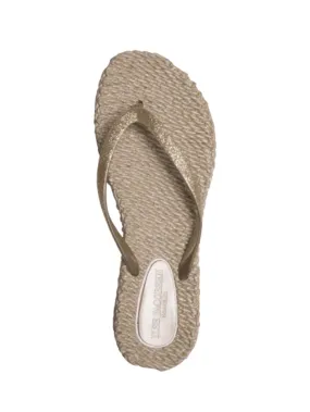 Ilse Jaobsen Women's Flip Flops With Glitter In Platin CHEERFUL01 780