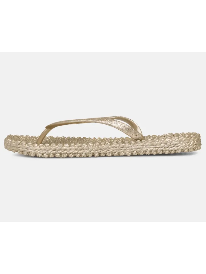 Ilse Jaobsen Women's Flip Flops With Glitter In Platin CHEERFUL01 780