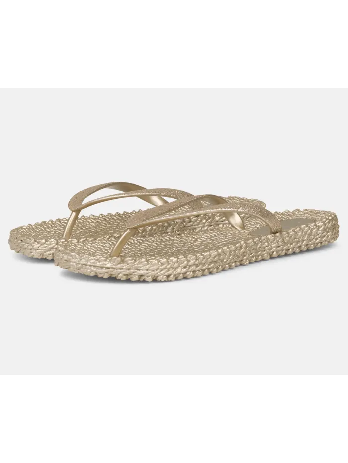 Ilse Jaobsen Women's Flip Flops With Glitter In Platin CHEERFUL01 780