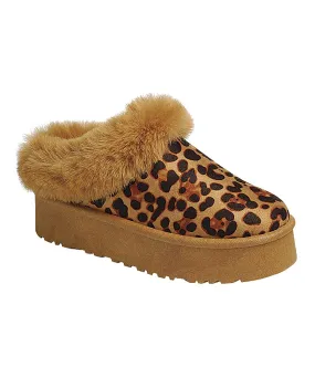 Jungle Fur Platform Mules