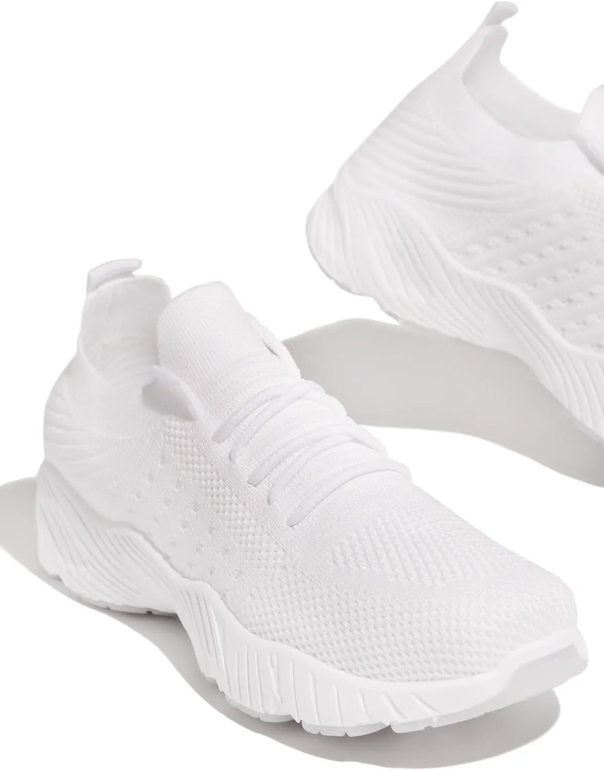 Lausiuoe Running Shoes For Women Arch Support Lightweight Tennis Shoes Non Slip Gym Workout Breathable Walking Sneakers