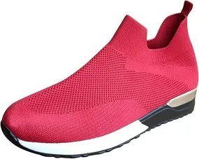 Lausiuoe Sneakers For Women Walking Shoes Comfortable Tennis Shoes Breathable Casual Gym Workout Restaurant Work Shoes