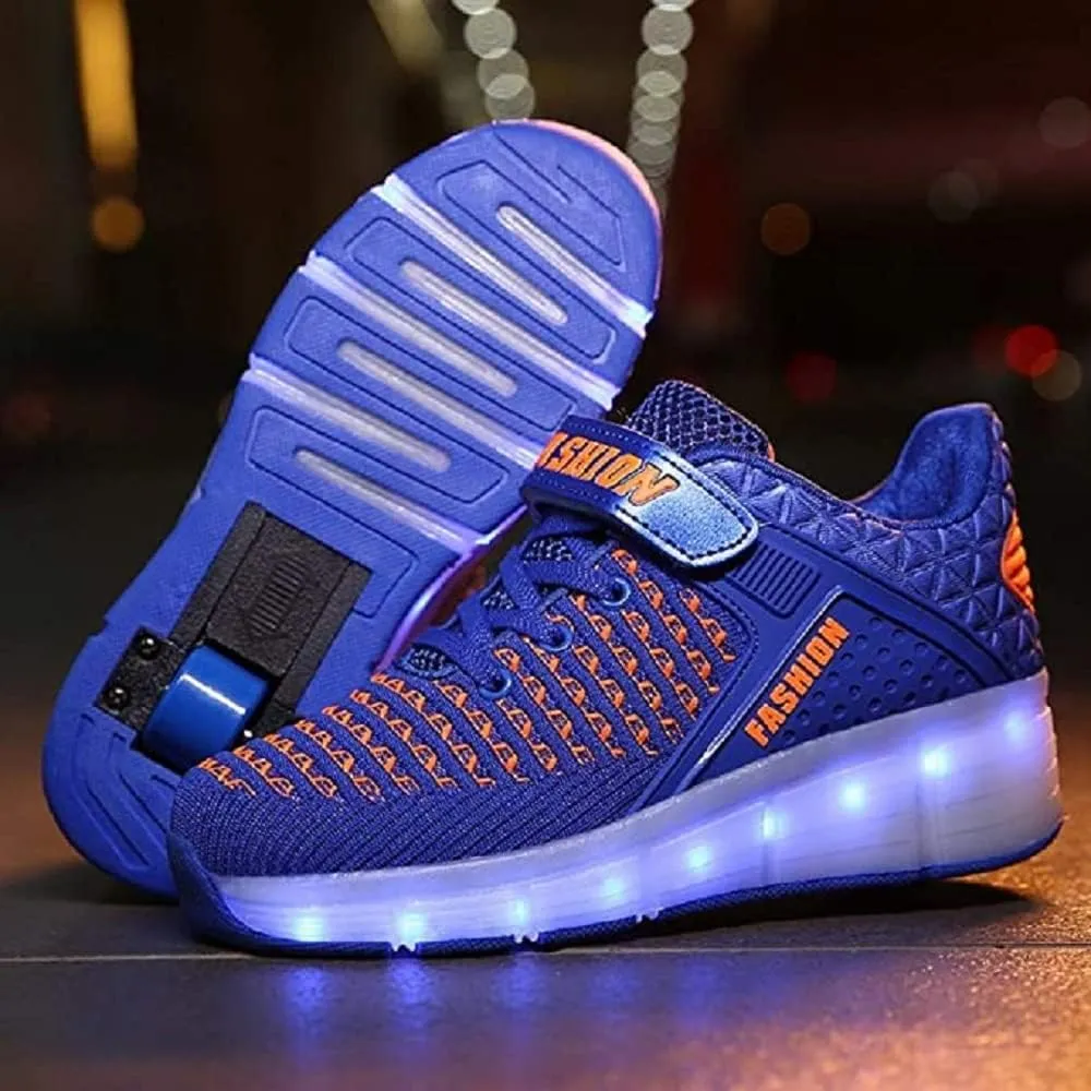 LED Light Up Roller Skates for Kids - Boys & Girls Shoes with Wheels - Colorful Light Shoes