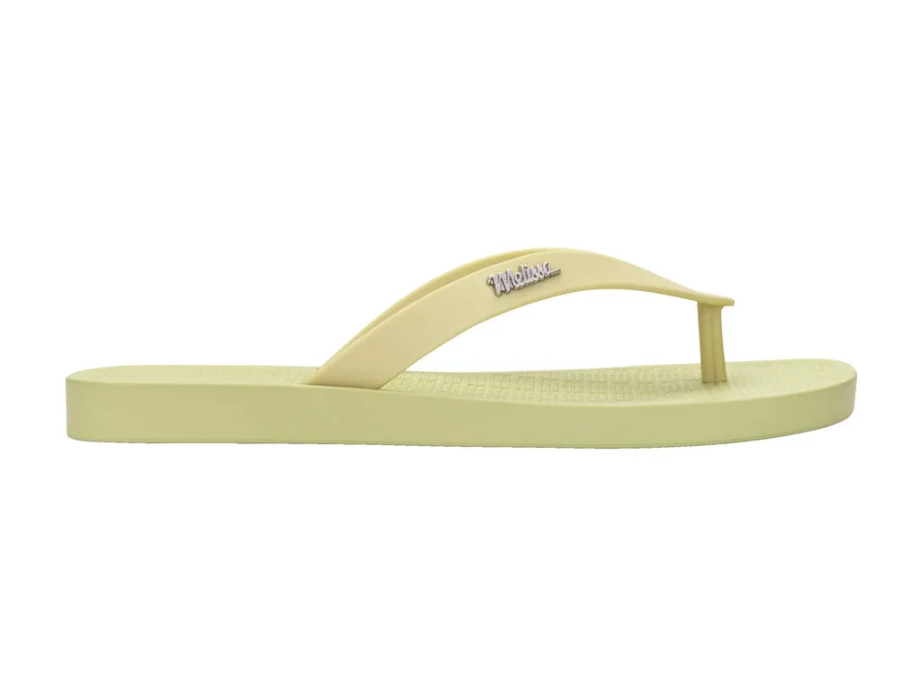 Melissa Sun Long Beach AD Flat Green Flipflops For Women