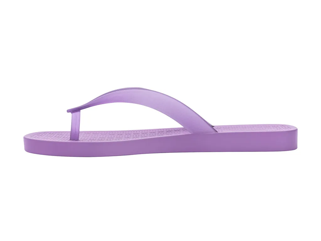 Melissa Sun Long Beach AD Flat Purple Flipflops For Women