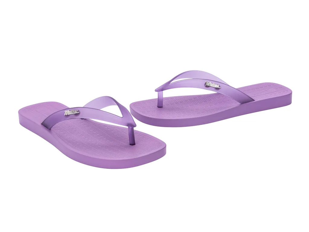Melissa Sun Long Beach AD Flat Purple Flipflops For Women