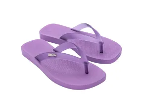 Melissa Sun Long Beach AD Flat Purple Flipflops For Women