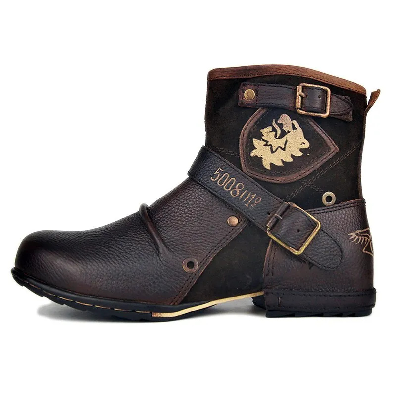 Men's Leather Ankle Boots