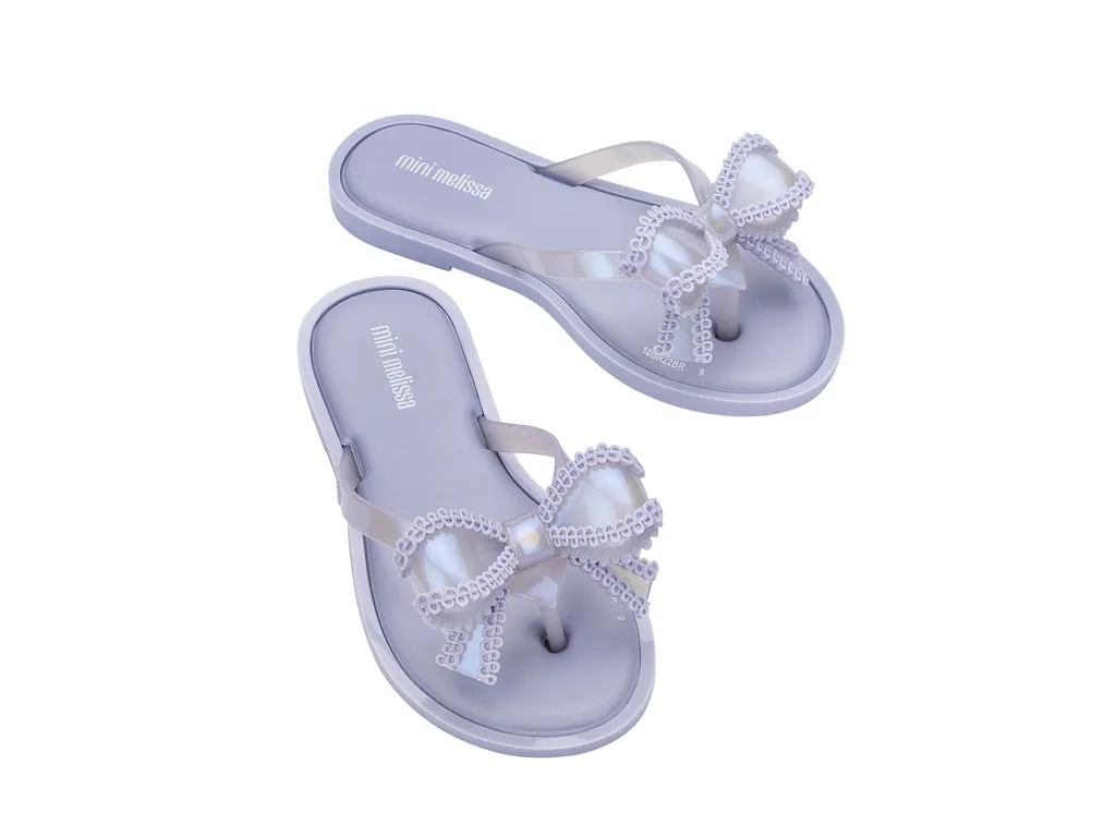 Mini Melissa Lilac Kids Flipflops For Girls