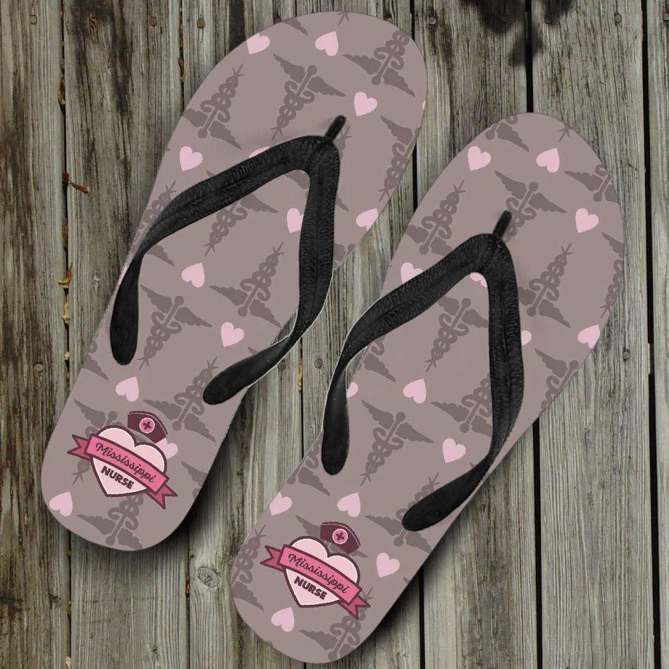 Mississippi Nurse Flip-Flops