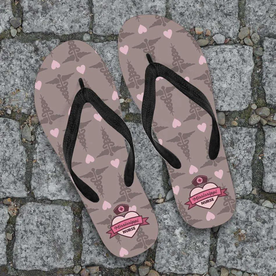 Mississippi Nurse Flip-Flops