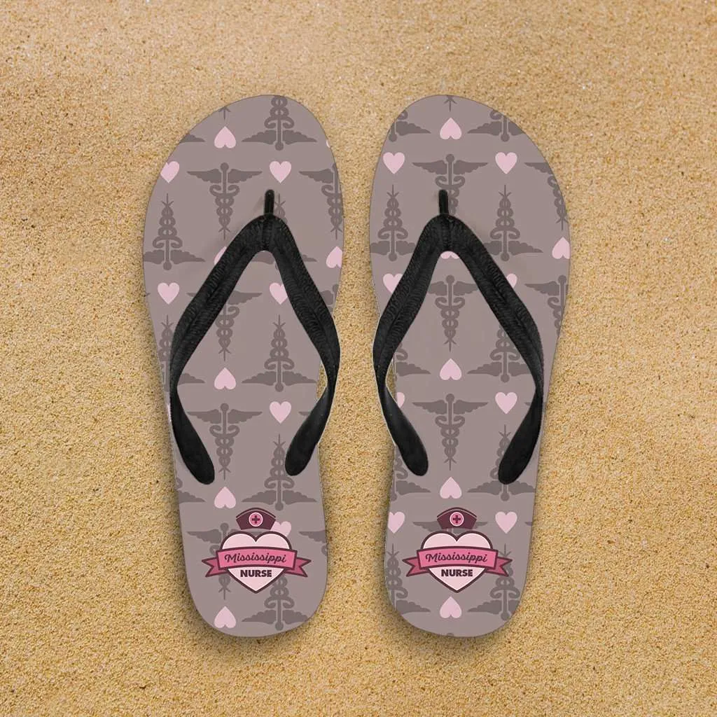 Mississippi Nurse Flip-Flops